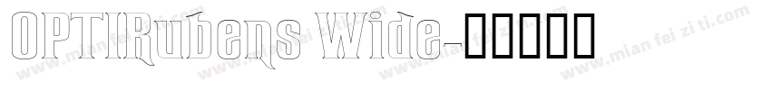 OPTIRubens Wide字体转换
